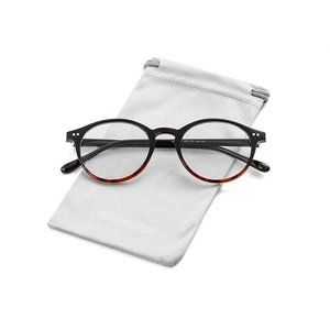 NWT CessBlu Black Tortoise Blue Light 2.00 Reading Glasses Readers 86887